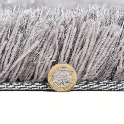 Silver Tufted Shaggy Rug 120 X 170 Cm -Daals RG Y02 SILVER M detail3