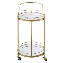 Berkeley Gold Effect Drink Trolley -Daals TRLY 357 GOLD WB2