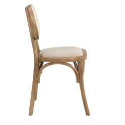Anya Set Of 2 Cane Rattan And Upholstered Dining Chairs, Natural Colour 14 Anya Set Of 2 Cane Rattan And Upholstered Dining Chairs, Natural Colour -Daals XN 1964 NAT 2P WB3