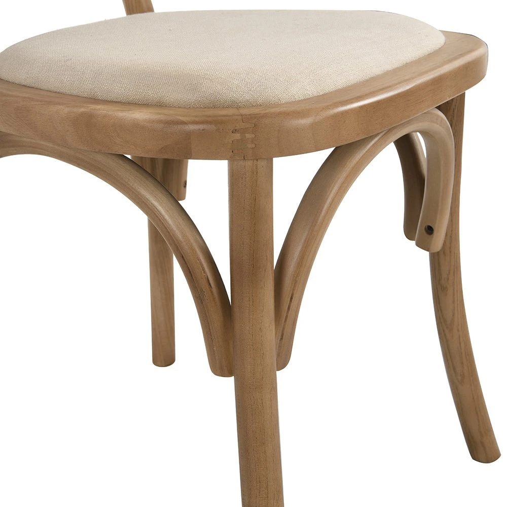 Anya Set Of 2 Cane Rattan And Upholstered Dining Chairs, Natural Colour 10 Anya Set Of 2 Cane Rattan And Upholstered Dining Chairs, Natural Colour - Image 10