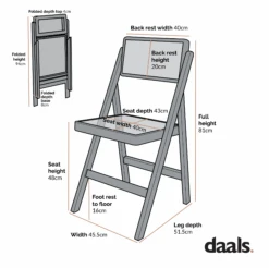 Frances Set Of 2 Folding Cane Rattan Chairs, Natural Colour -Daals XN 2054 2P CHART