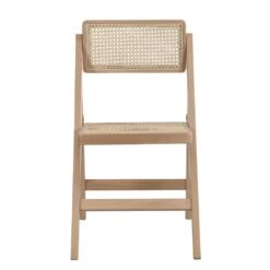 Frances Set Of 2 Folding Cane Rattan Chairs, Natural Colour -Daals XN 2054 NAT 2P WB3