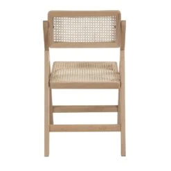 Frances Set Of 2 Folding Cane Rattan Chairs, Natural Colour -Daals XN 2054 NAT 2P WB5