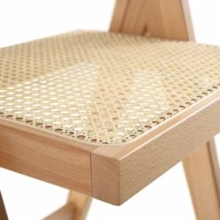Jeanne Natural Colour Cane Rattan Solid Beech Wood Counter Stool -Daals XN 2211 NAT detail2