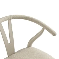 Hansel Counter Stool, Taupe Frame With Oatmeal Fabric Seat -Daals XN R154 OATFAB TAUPE detail1