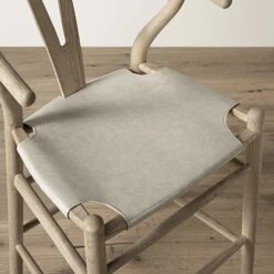 Hansel Counter Stool, Weathered Elm Frame With Light Grey Faux Leather Seat 17 Hansel Counter Stool, Weathered Elm Frame With Light Grey Faux Leather Seat -Daals XN R156 GREYPU scene3