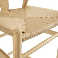 Hansel Wooden Natural Weave Bar Stool, Natural Frame -Daals XN R161 NAT detail3