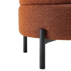 Amboise Round Storage Pouffe, Brick Boucle -Daals XRSF 2183 BRICK BOU STOOL detail3