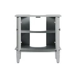 Chantilly Mid Grey Carved Bathroom Undersink Unit -Daals XXBAC 057 GREY WB5