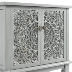 Chantilly Mid Grey Carved Bathroom Undersink Unit -Daals XXBAC 057 GREY detail1