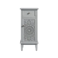 Chantilly Mid Grey Carved Bathroom Cupboard