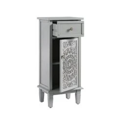 Chantilly Mid Grey Carved Bathroom Cupboard 13 Chantilly Mid Grey Carved Bathroom Cupboard -Daals XXBAC 059 GREY WB3