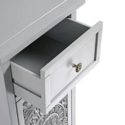 Chantilly Mid Grey Carved Bathroom Cupboard 17 Chantilly Mid Grey Carved Bathroom Cupboard -Daals XXBAC 059 GREY detail2