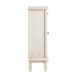 Chantilly Whitewashed Carved Bathroom Cupboard -Daals XXBAC 059 WHITEWASH WB5