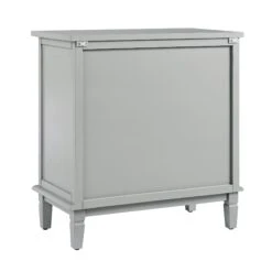 Chantilly Mid Grey Carved Small Sideboard -Daals XXCAB 017 GREY WB5