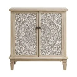 Chantilly Whitewashed Carved Small Sideboard -Daals XXCAB 017 WHITEWASH WB1