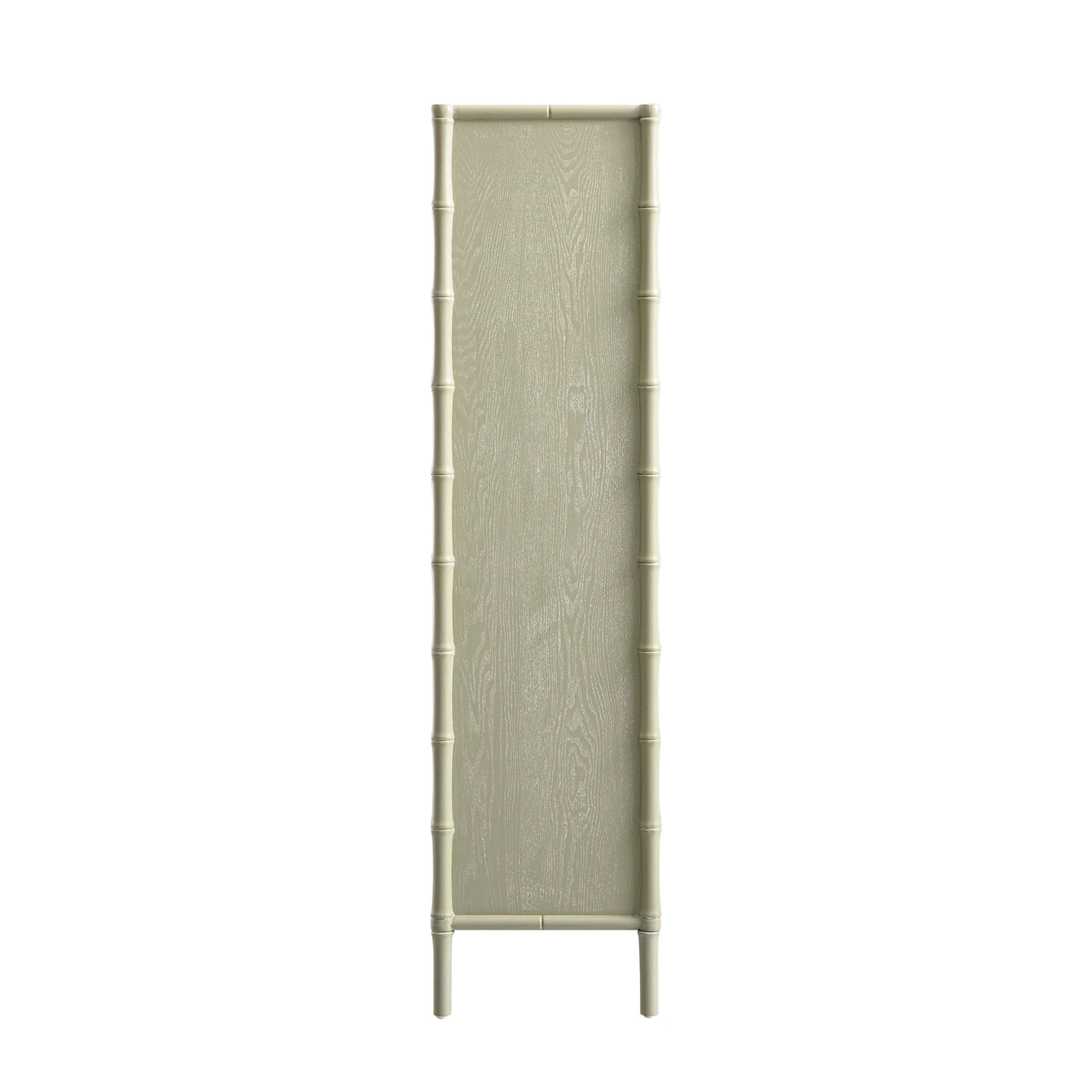 Elstowe Faux Bamboo And Fluted Glass 2-Door Cabinet, Sage Green 13 Elstowe Faux Bamboo And Fluted Glass 2-Door Cabinet, Sage Green - Image 13