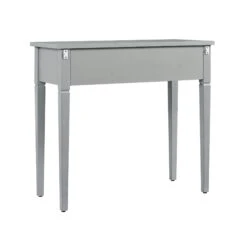 Chantilly Mid Grey Carved Console/ Dressing Table -Daals XXCNS 013 GREY WB5