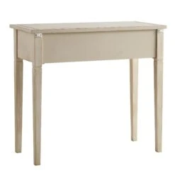 Chantilly Whitewashed Carved Console/ Dressing Table -Daals XXCNS 013 WHITEWASH WB6