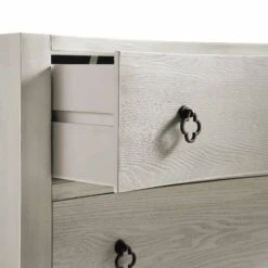 Thalia Concave Chest Of Drawers, Washed White -Daals XXCOD 023 WHITEWASH detail2