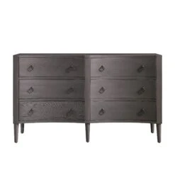 Thalia Concave Double Chest Of Drawers, Silver Oak -Daals XXCOD 024 SILVEROAK WB1