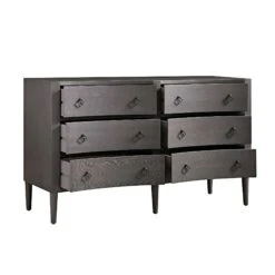 Thalia Concave Double Chest Of Drawers, Silver Oak -Daals XXCOD 024 SILVEROAK WB3
