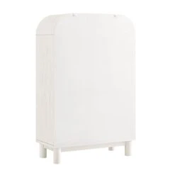 Maude Tall Chest, Washed White Ash With Raffia -Daals XXCOD 037 WHITE RAF WB6