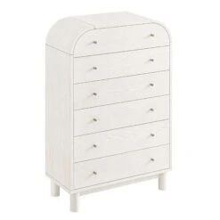 Maude Tall Chest, Washed White Ash -Daals XXCOD 038 WHITE WHITE WB4