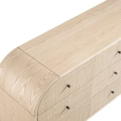 Maude 9 Drawer Chest, Natural Ash With Raffia -Daals XXCOD 046 NAT RAF detail3
