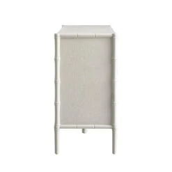 Elstowe Faux Bamboo 6-Drawer Chest, Shaded White -Daals XXCOD 062 BEIGE WB4