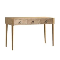 Thalia Concave Dressing Table, Natural -Daals XXDSK 022 NAT WB2