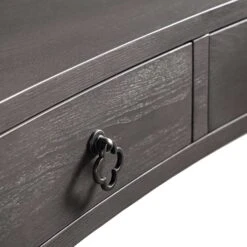 Thalia Concave Dressing Table, Silver Oak -Daals XXDSK 022 SILVEROAK detail1