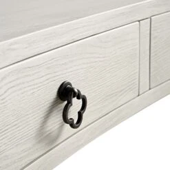 Thalia Concave Dressing Table, Washed White -Daals XXDSK 022 WHITEWASH detail1