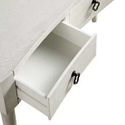 Thalia Concave Dressing Table, Washed White -Daals XXDSK 022 WHITEWASH detail2