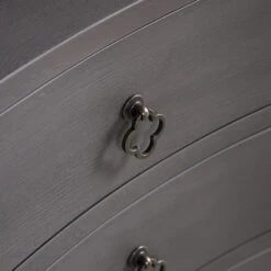 Thalia Concave 3 Drawer Bedside Table, Silver Oak -Daals XXNS 021 SILVEROAK detail2