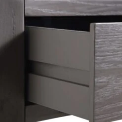 Thalia Concave 3 Drawer Bedside Table, Silver Oak -Daals XXNS 021 SILVEROAK detail3