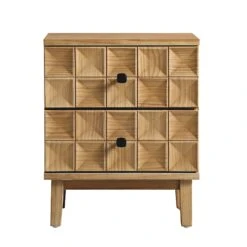 Gibbs 2-Drawer Bedside Table, Natural 15 Gibbs 2-Drawer Bedside Table, Natural -Daals XXNS 025 NAT WB1