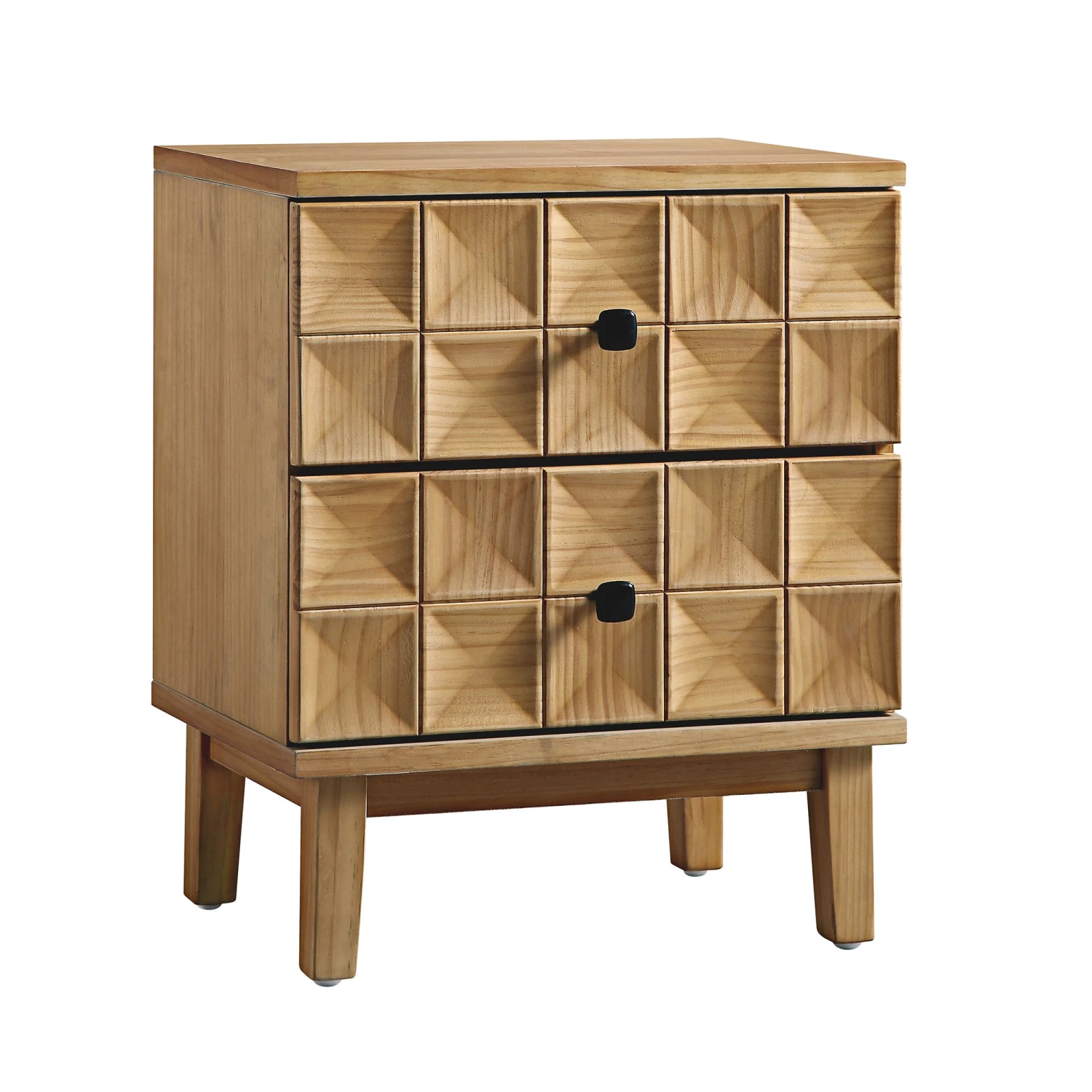 Gibbs 2-Drawer Bedside Table, Natural 5 Gibbs 2-Drawer Bedside Table, Natural - Image 5