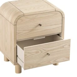 Maude 2 Drawer Bedside Table, Natural Ash -Daals XXNS 030 NAT NAT detail2