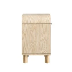 Maude 1 Drawer Bedside Table, Natural Ash With Raffia -Daals XXNS 031 NAT RAF WB4
