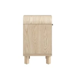 Maude 1 Drawer Bedside Table, Natural Ash -Daals XXNS 032 NAT NAT WB4