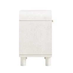Maude 1 Drawer Bedside Table, Washed White Ash -Daals XXNS 032 WHITE WHITE WB5