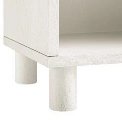Maude 1 Drawer Bedside Table, Washed White Ash -Daals XXNS 032 WHITE WHITE detail3