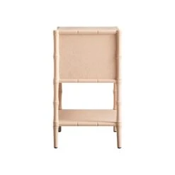 Elstowe Faux Bamboo 2-Drawer Bedside Table, Nude Pink 24 Elstowe Faux Bamboo 2-Drawer Bedside Table, Nude Pink -Daals XXNS 061 NUDE WB4