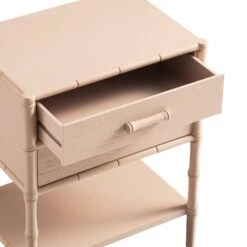 Elstowe Faux Bamboo 2-Drawer Bedside Table, Nude Pink 27 Elstowe Faux Bamboo 2-Drawer Bedside Table, Nude Pink -Daals XXNS 061 NUDE detail2