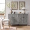 Chantilly Mid Grey Carved Large Sideboard