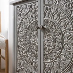 Chantilly Mid Grey Carved Large Sideboard -Daals XXSB 014 GREY scene5