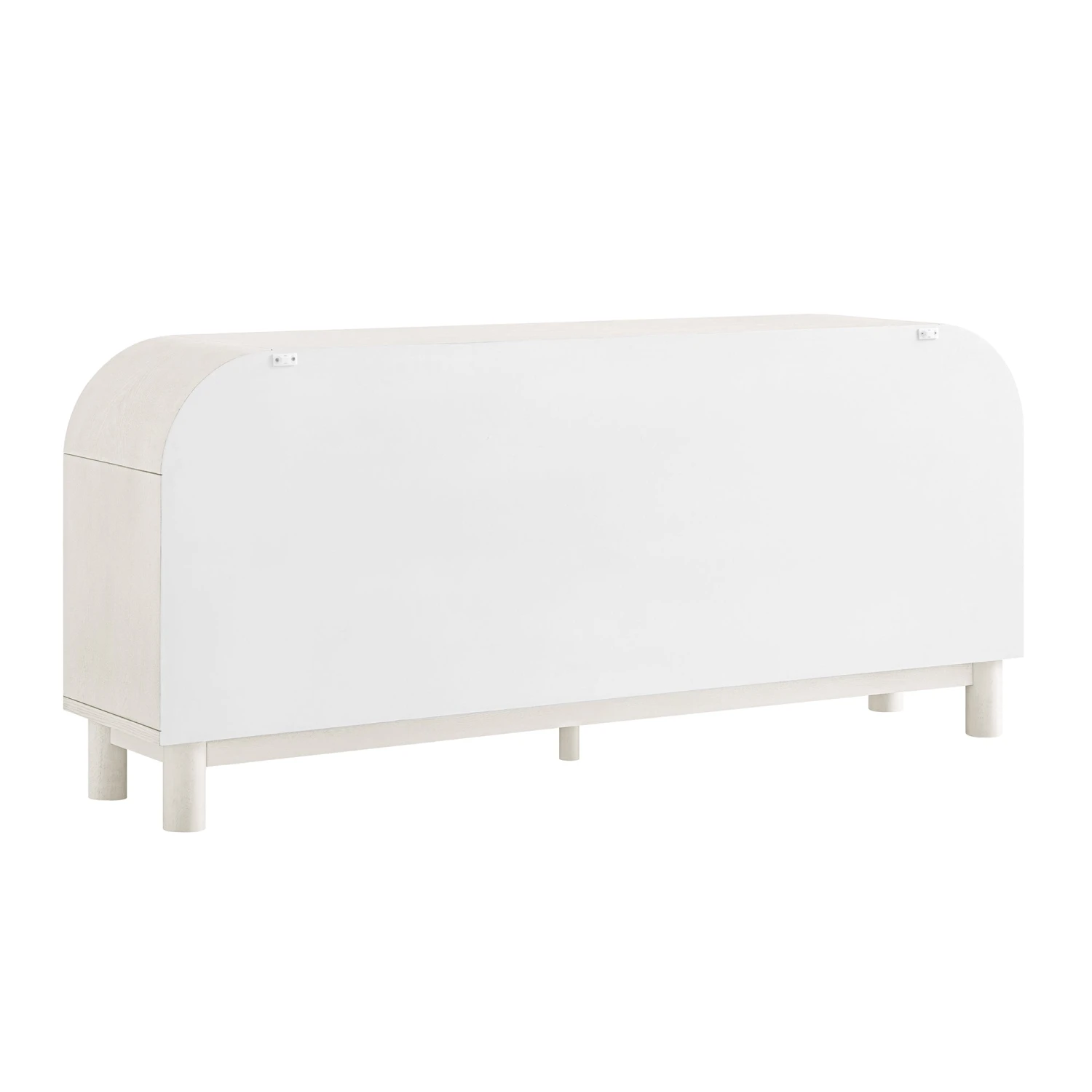 Maude Wide 3-Drawer Sideboard, Washed White Ash With Raffia 16 Maude Wide 3-Drawer Sideboard, Washed White Ash With Raffia - Image 16