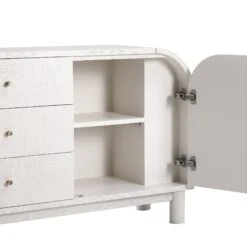 Maude Wide 3-Drawer Sideboard, Washed White Ash With Raffia 37 Maude Wide 3-Drawer Sideboard, Washed White Ash With Raffia -Daals XXSB 044 WHITE RAF detail3