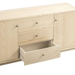 Maude Wide 3-Drawer Sideboard, Natural Ash 14 Maude Wide 3-Drawer Sideboard, Natural Ash -Daals XXSB 045 NAT NAT detail1